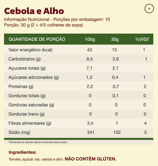 Elefante Extrato de Tomate Cebola e Allho 300g