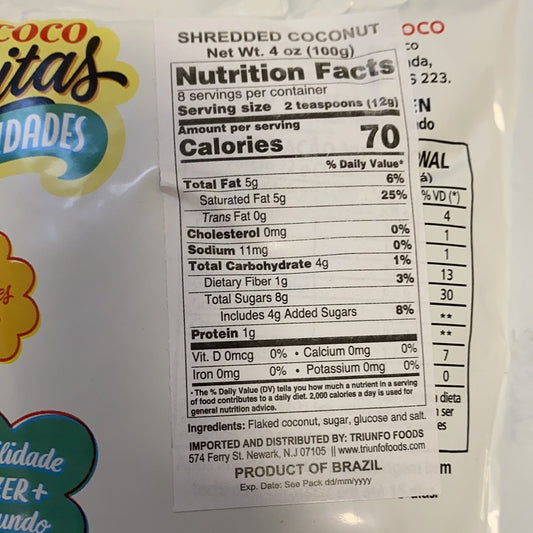 Coco ralado Sococo 100g