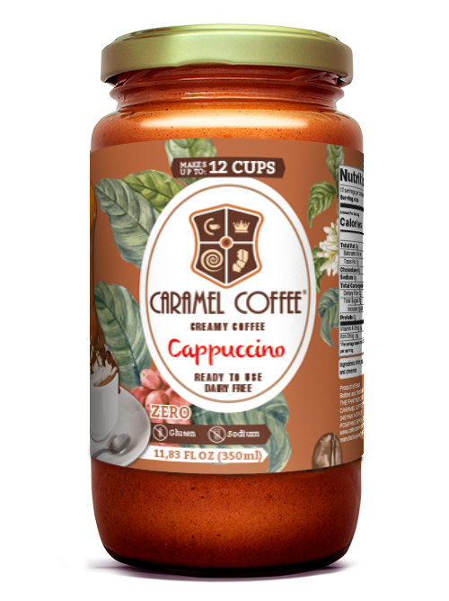 Caramel Coffee Creme de café sabor Cappuccino 350 ml