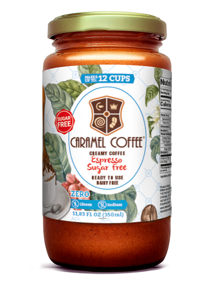 Caramel Coffee Creme de café sabor Expresso sugar FREE 350 ml