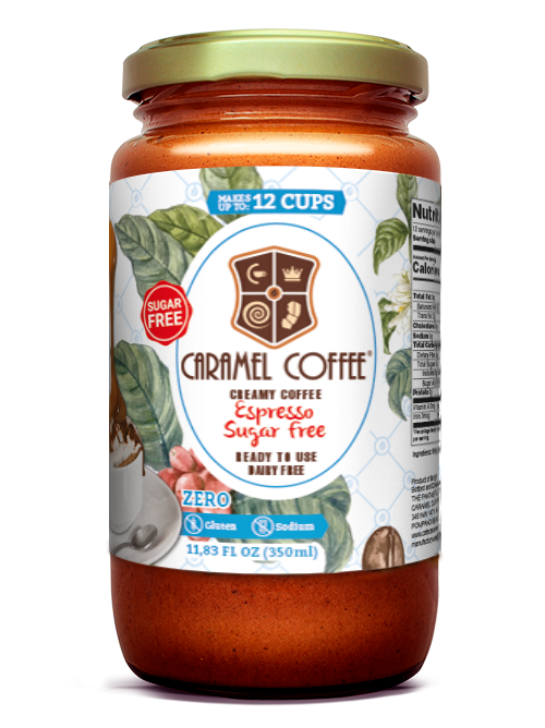 Caramel Coffee Creme de café sabor Expresso sugar FREE 350 ml