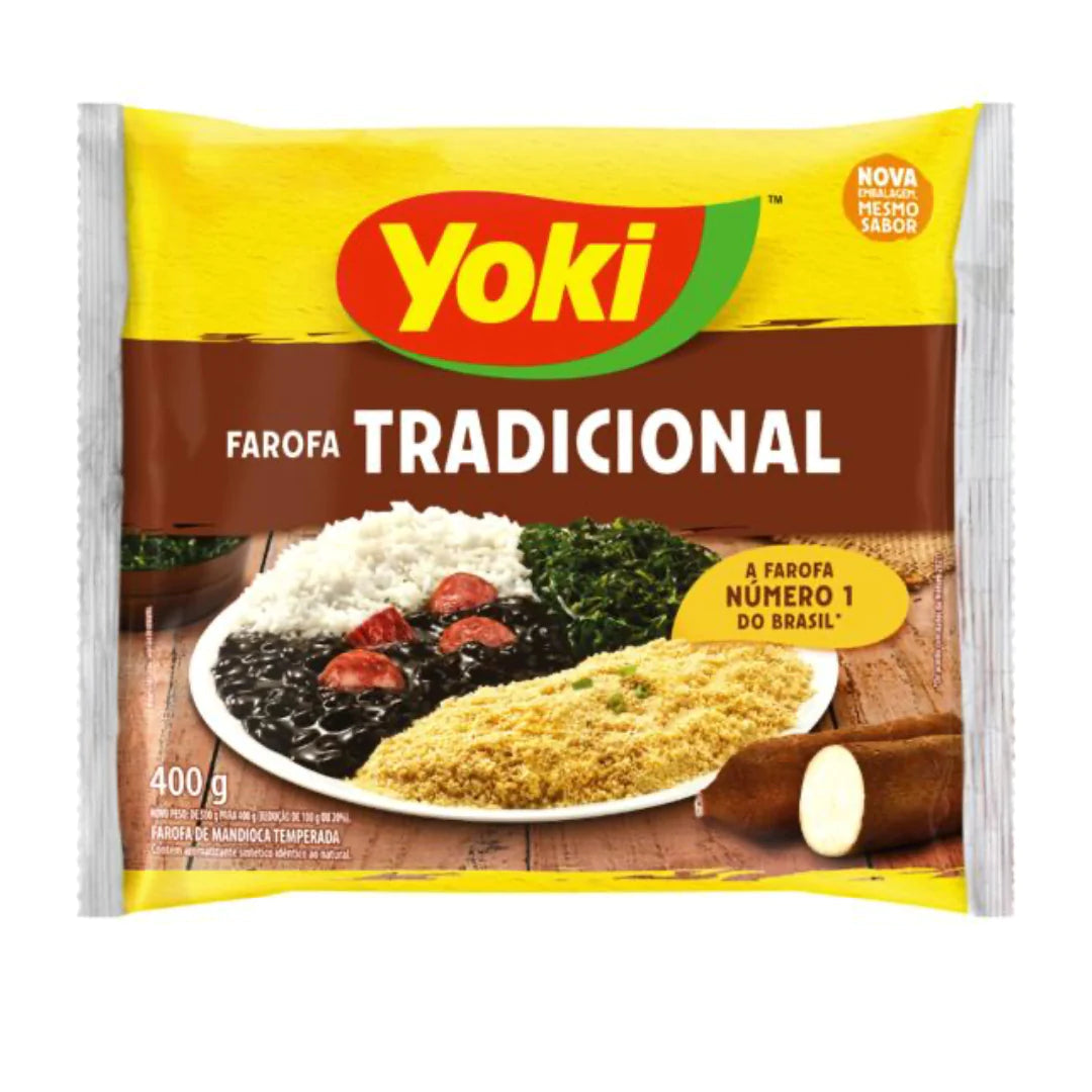 Farofa Tradicional de Mandioca temperada Yoki 400g
