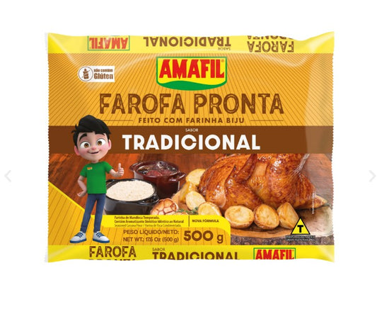Amafil Farofa pronta Tradicional 500g