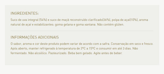 OQ Suco de Açai 1L