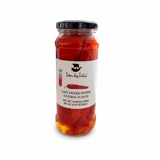 Pimenta Dedo-de-Moça (Lady Finger) Sabor das Índias – 300g (Net Wt. 10.58 oz)