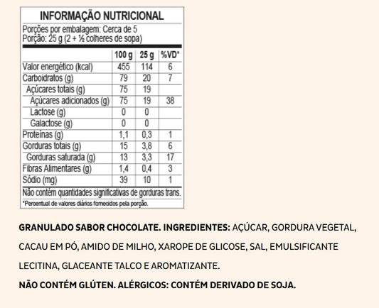 Granulado de chocolate Dori 120g