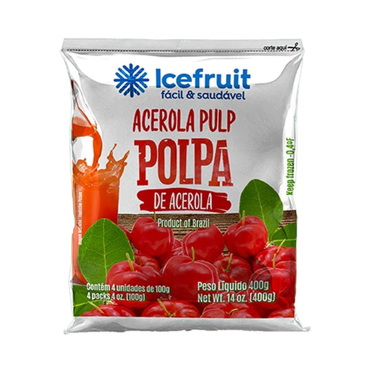 Frozen Acerola Pulp Ice Fruit 400g