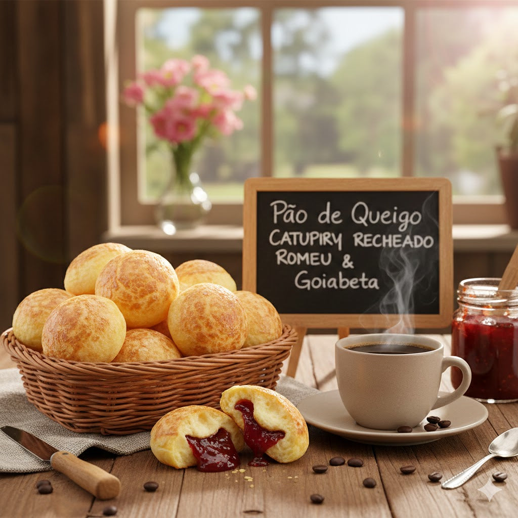 Pão de Queijo Catupry Recheado Goiabada 300g
