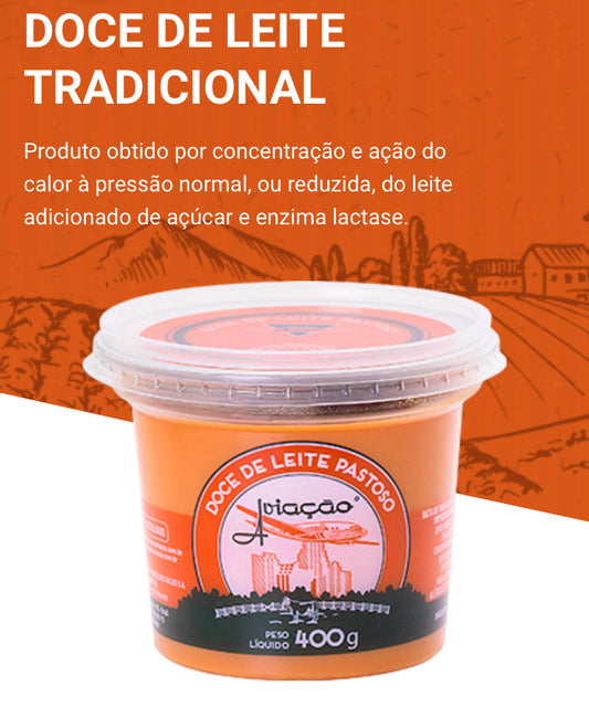Doce de leite Aviação pote 400g
