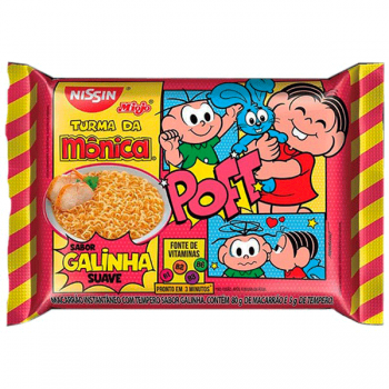Nissin Miojo Turma da Mônica sabor galinha suave 80g